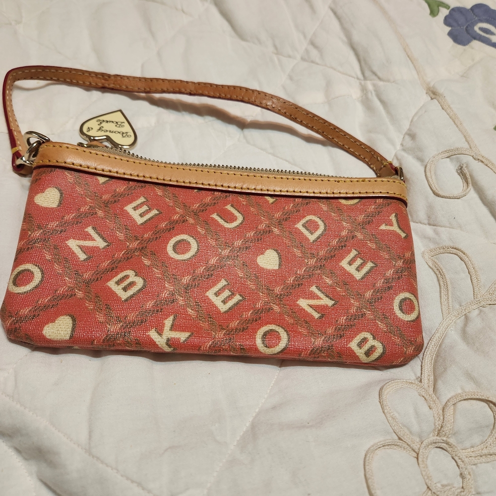 Dooney & Bourke Women's Salmon Crossword Wristlet